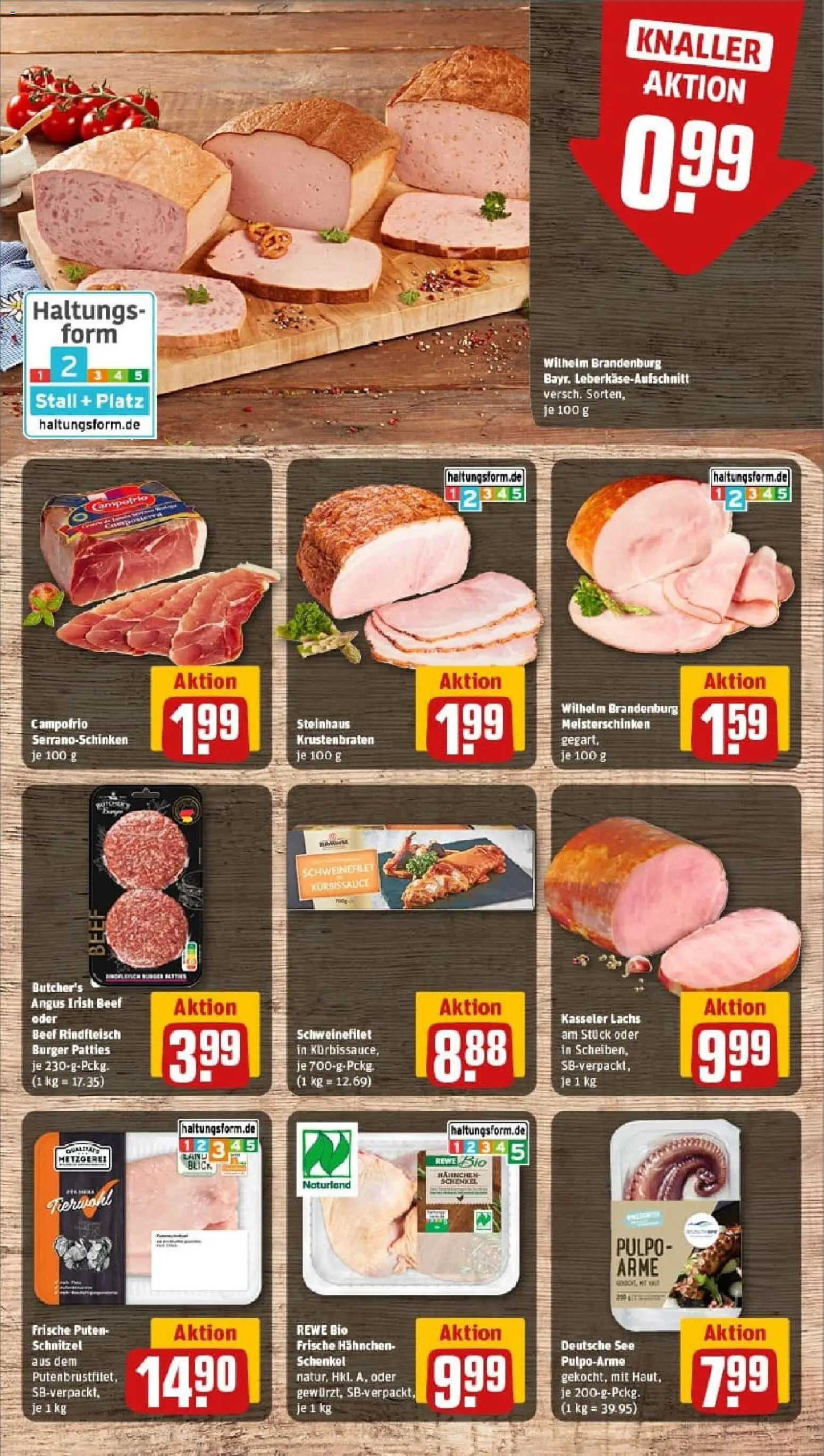 Rewe prospekt Langen (Hessen)	 – gültig ab 26.10.2025 | Seite: 10 | Produkte: Burger, Krustenbraten, Schnitzel, Schweinefilet