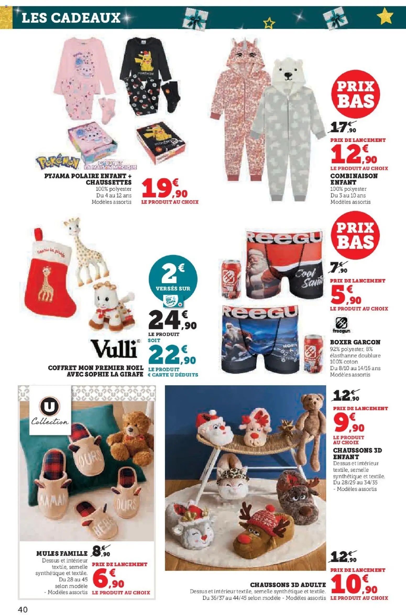 {H1} | Page: 40 | Produits: Coton, Combinaison, Chaussons, Pyjama