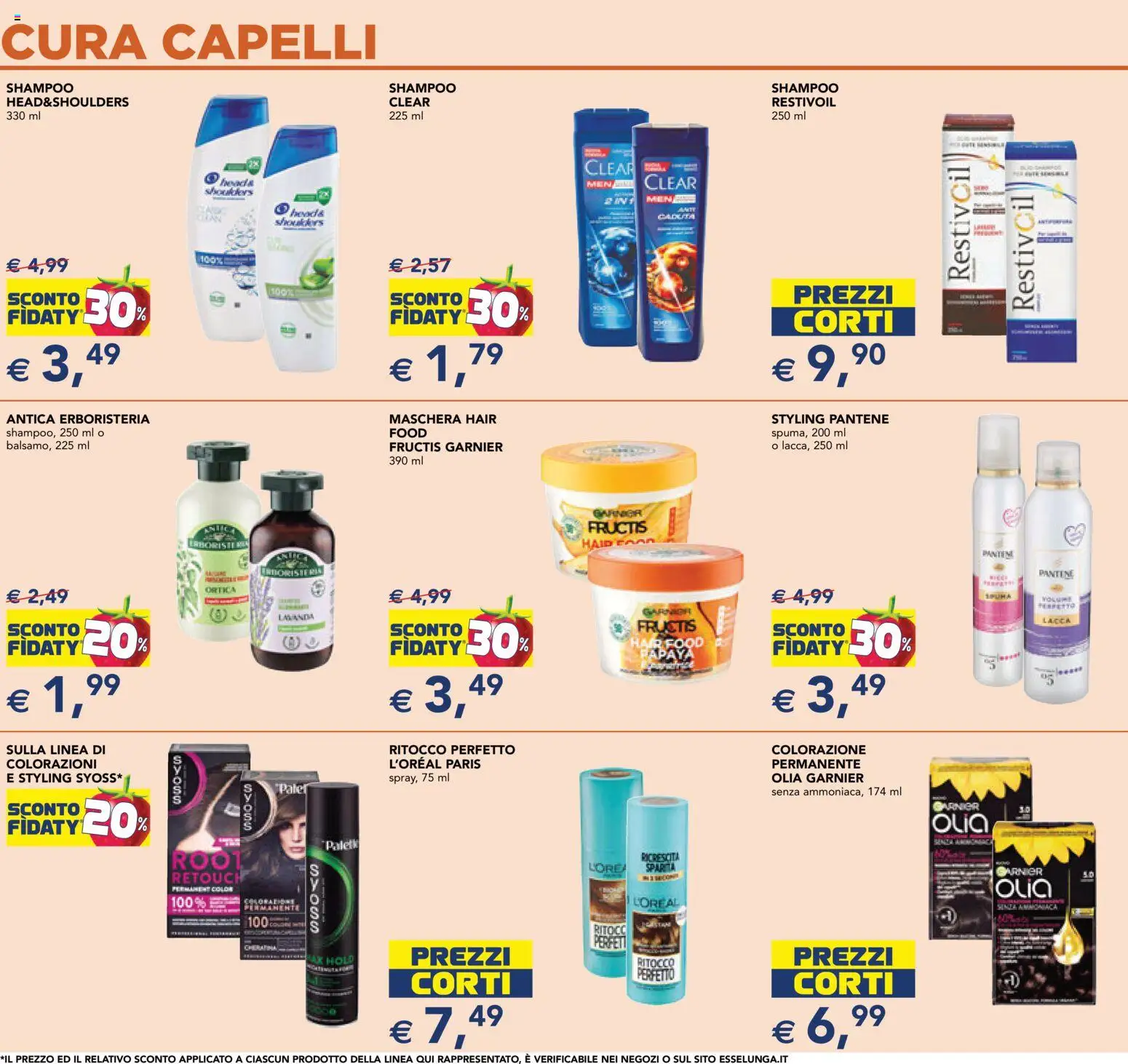Volantino Esselunga S del 29.01.2026 | Pagina: 11 | Prodotti: Shampoo, Maschera, Lacca