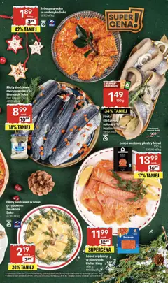 Pogląd oferty "Delikatesy Centrum Gazetka" - ważna od 18.12.2025 | Strona: 21 | Produkty: Śledź, Łosoś wędzony, Łosoś, Delikatesy