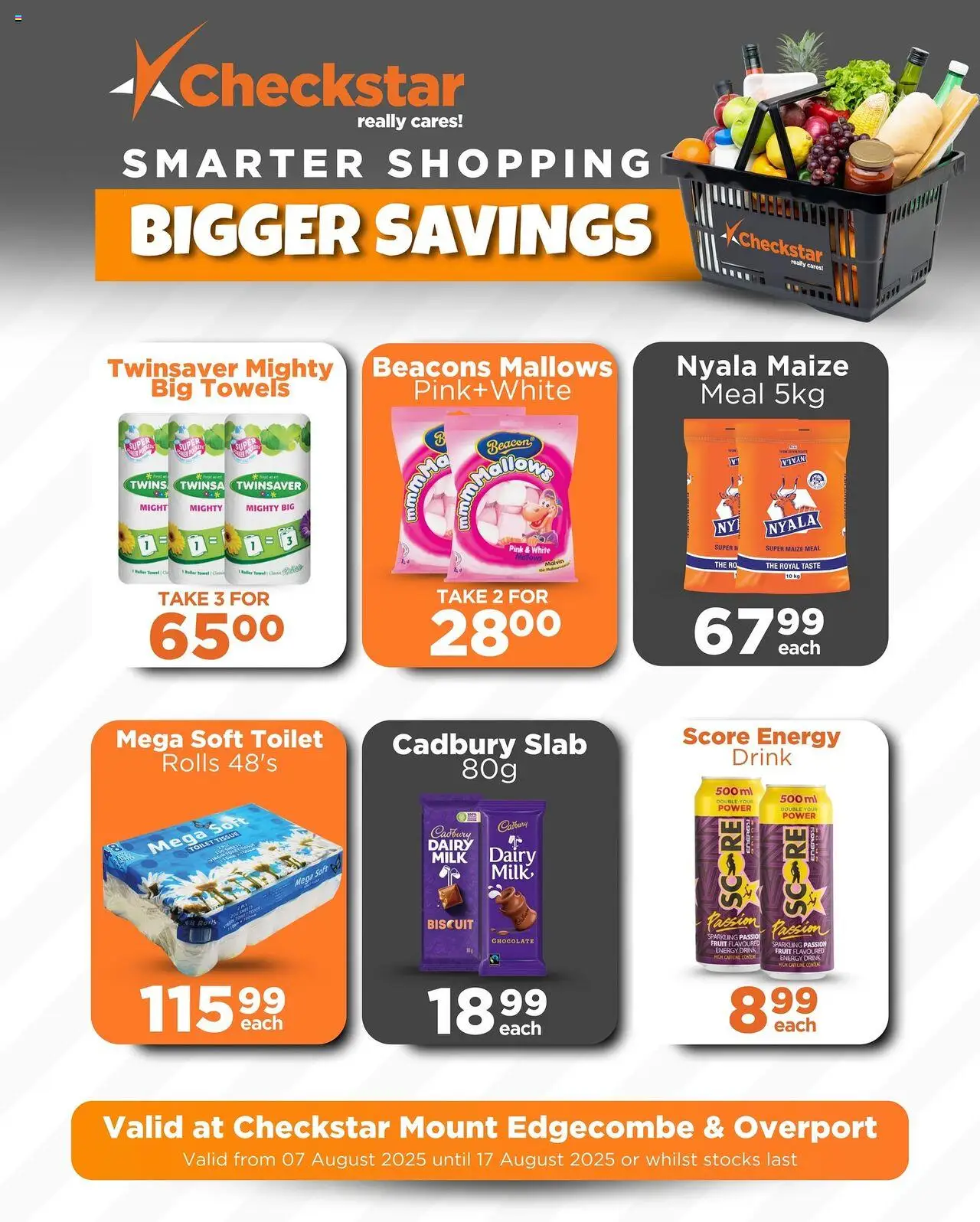 Check Star Specials Mount Edgecombe and Overport │ valid from 07.08.2025 | Page: 10 | Products: Maize meal, Milk, Chocolate, Fruit