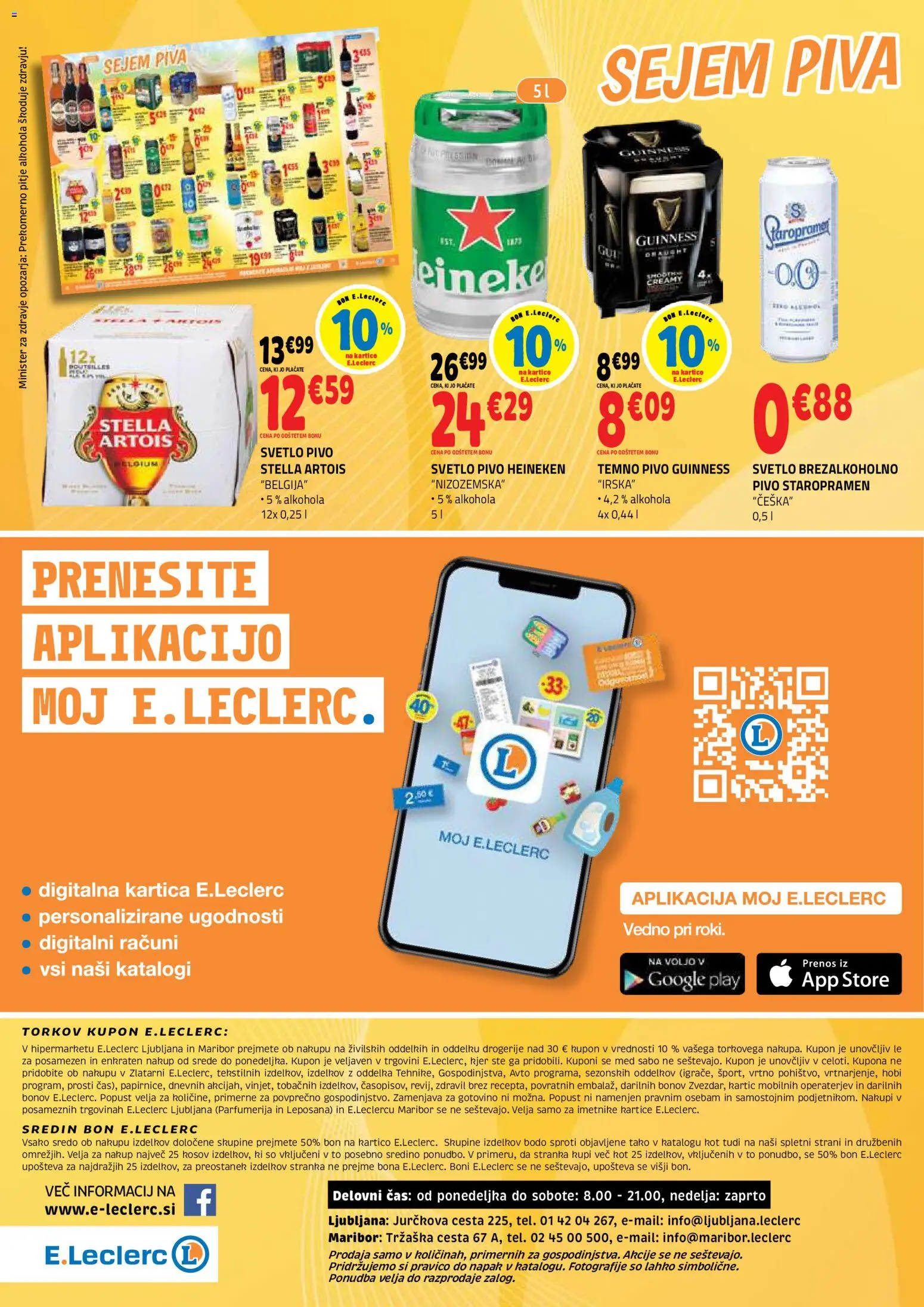 Novi E.leclerc katalog ponudbe – veljaven od 29.04.2026 | Stran: 4 | Izdelki: Falafel, Pivo