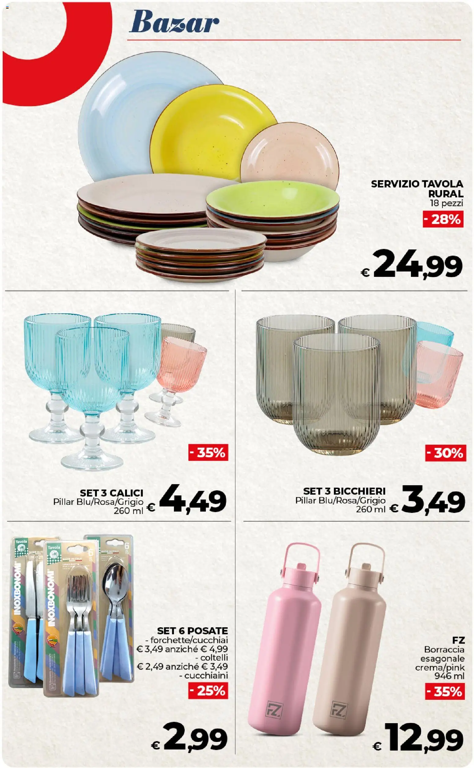 Volantino COOP del 27.01.2026 | Pagina: 47 | Prodotti: Posate, Borraccia