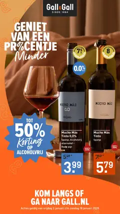 Gall en Gall - Folder - Voorbeeld van een folder van Gall en Gall, geldig van 02.01.2026