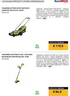 Anteprima del volantino Eurobrico Prodotti Ryobi Giardinaggio catalogo valido a partire dal 23.07.2025 | Pagina: 3 | Prodotti: Rasaerba, Batteria, Batterie