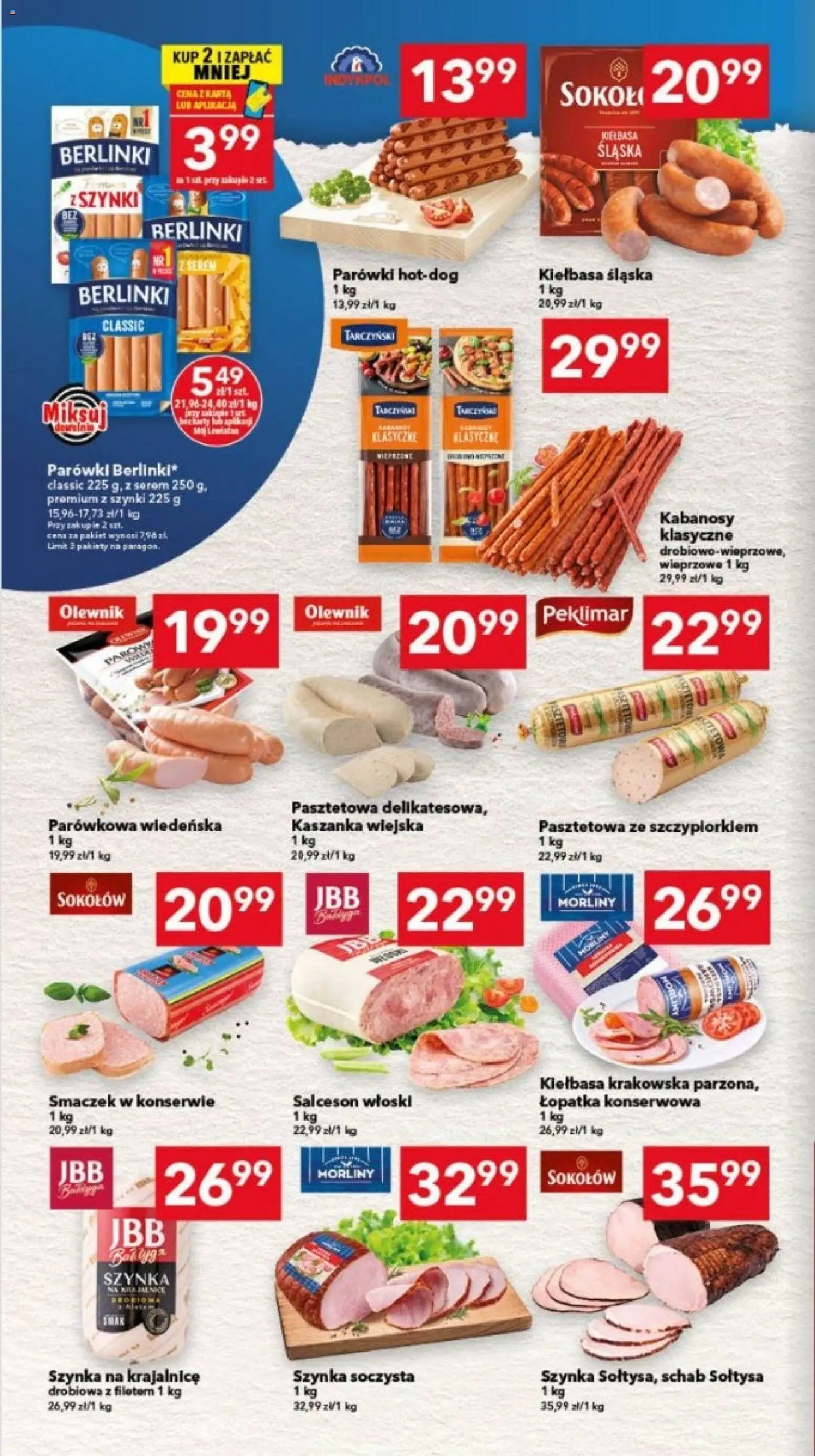 Lewiatan gazetka - Bydgoszcz od 09.04.2026 | Strona: 2 | Produkty: Kiełbasa, Schab, Kabanosy, Kiełbasa krakowska