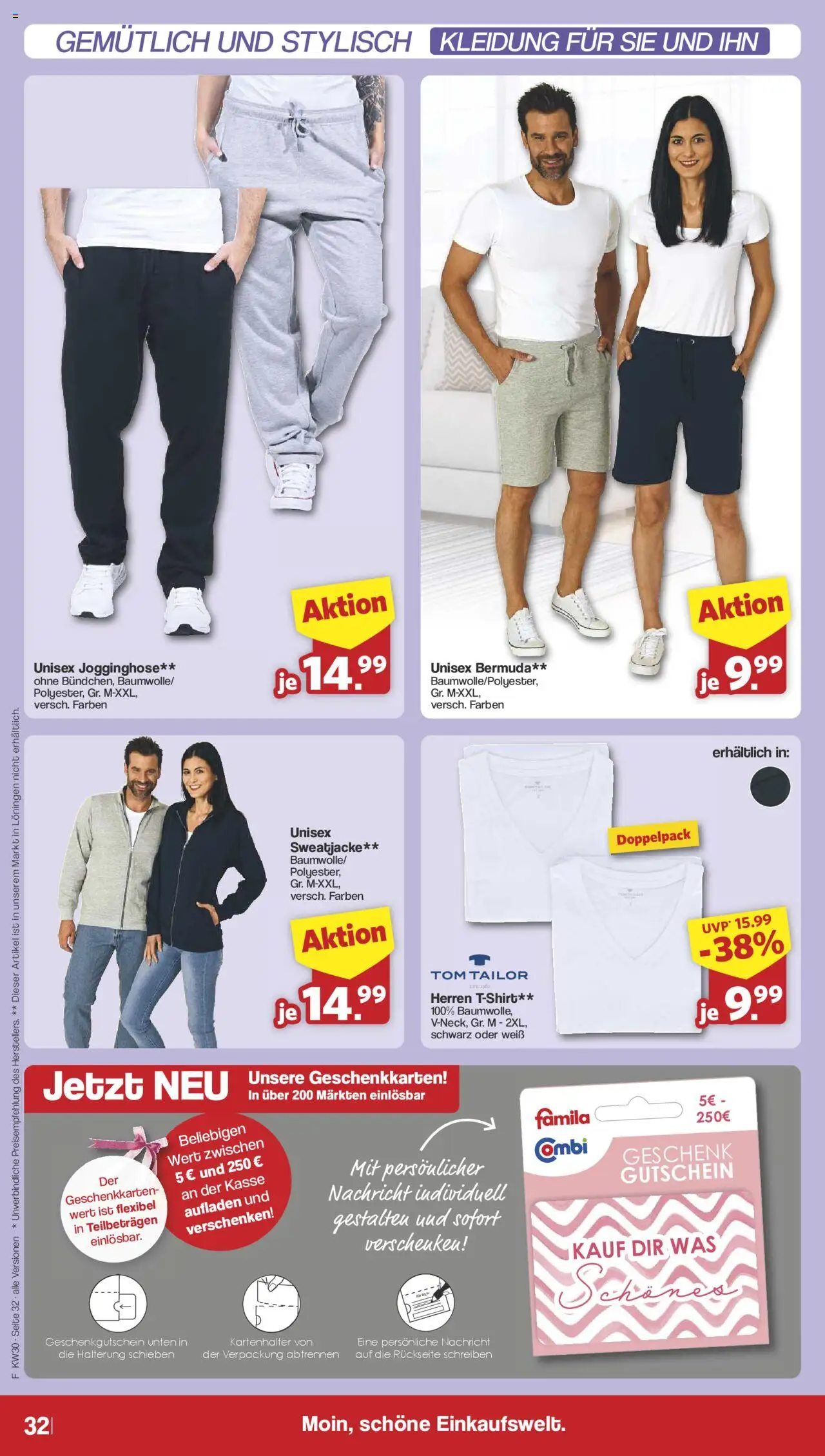 Famila Nordwest Prospekt 	 - gültig ab dem 21.07.2025 | Seite: 39 | Produkte: Bermuda, Jogginghose, Sweatjacke