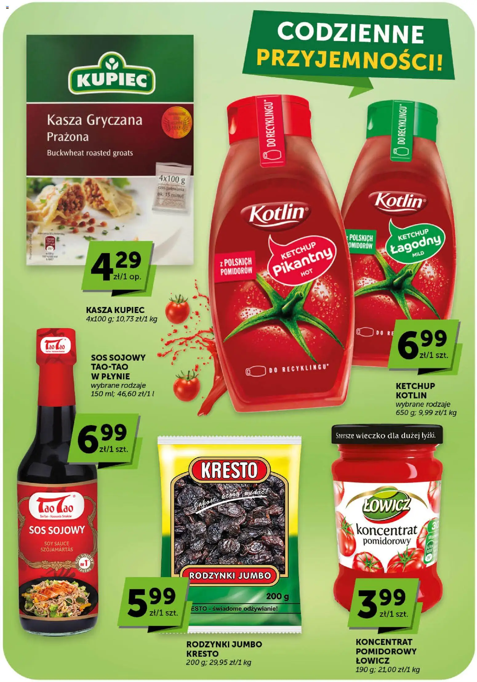 Groszek gazetka od 05.03.2026 | Strona: 23 | Produkty: Kasza, Kasza gryczana, Sos sojowy, Sos