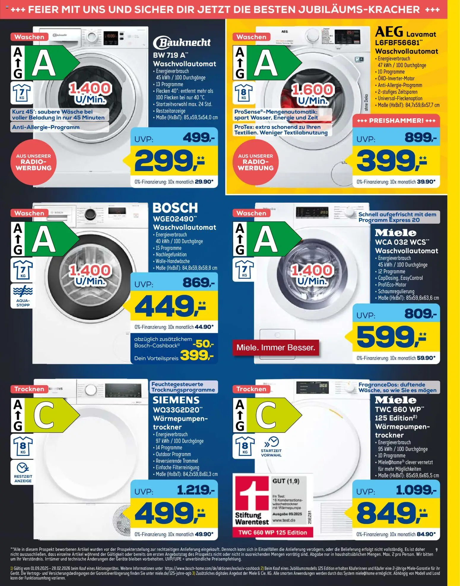 Euronics - Black Friday – gültig ab 26.11.2025 | Seite: 9 | Produkte: Miele, Bosch, Siemens, Radio