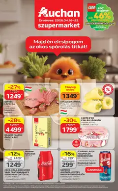 Auchan Szupermarket akciós újság - amely érvényes a következő dátumtól: 16.04.2026