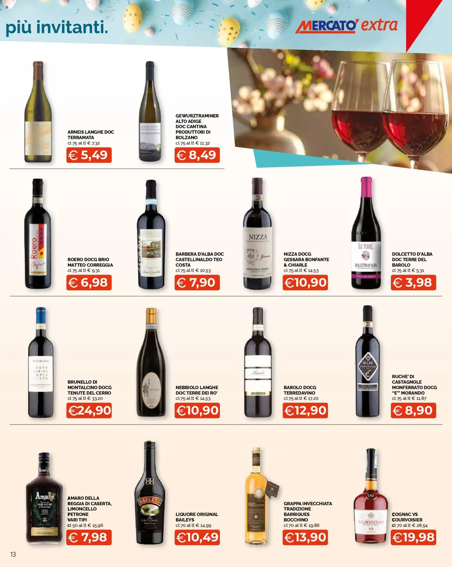 Volantino Mercatò del 23.03.2026 | Pagina: 13 | Prodotti: Limoncello, Liquore, Grappa, Amaro