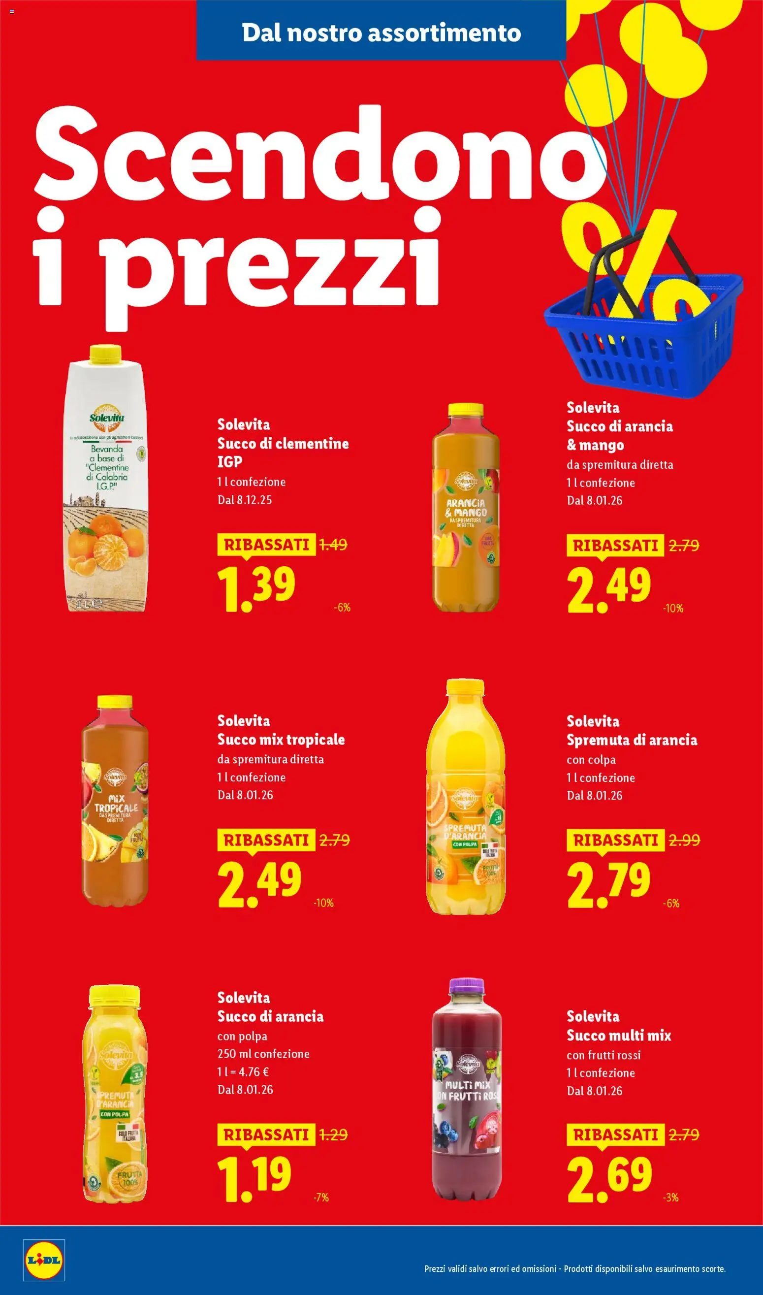 Volantino Lidl del 08.01.2026 | Pagina: 32 | Prodotti: Succo, Frutta, Mango, Arancia