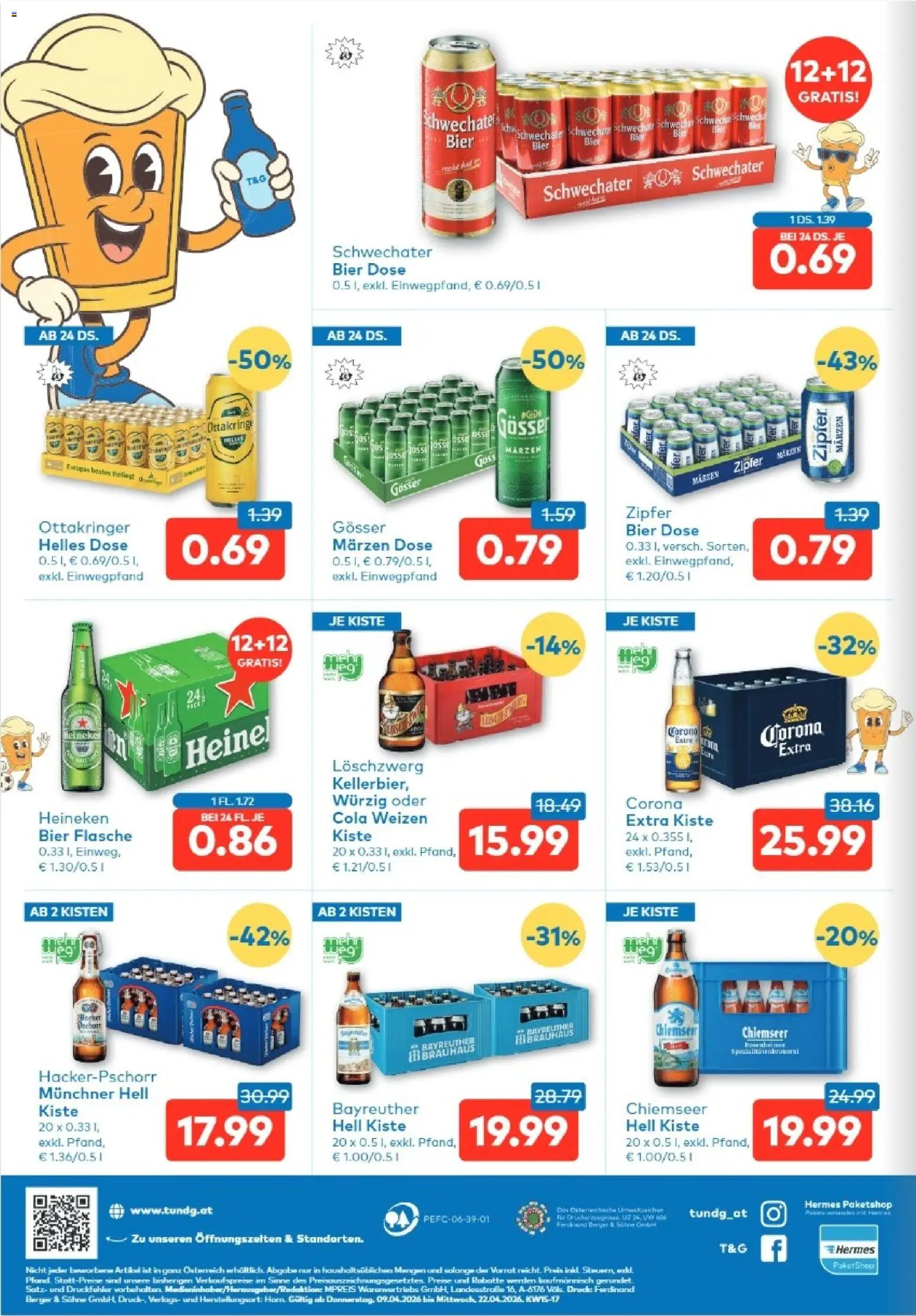 T&G - Steiermark gültig ab 09.04.2026 | Seite: 8 | Produkte: Bier