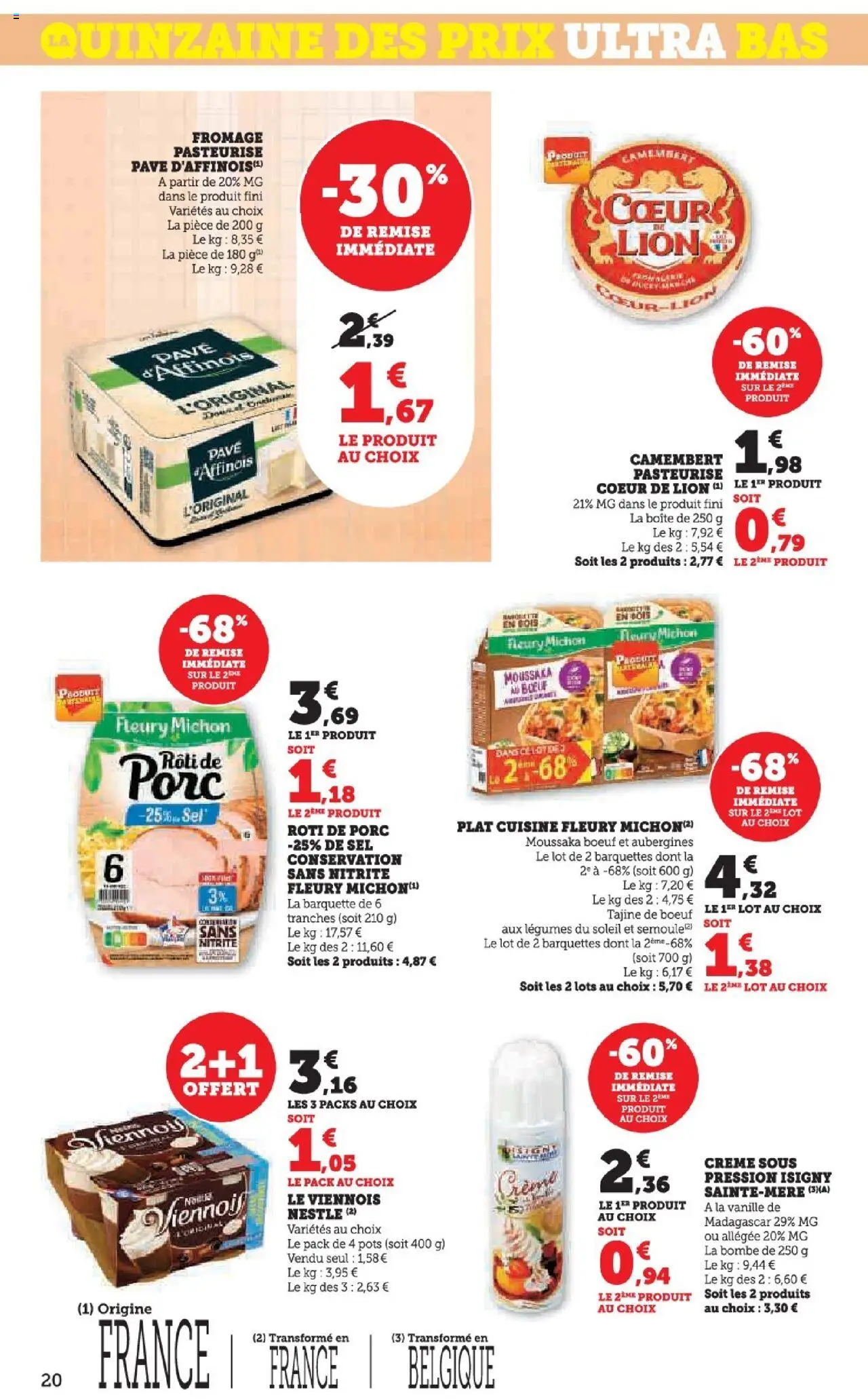  | Page: 20 | Produits: Tajine, Fromage, Camembert, Crème
