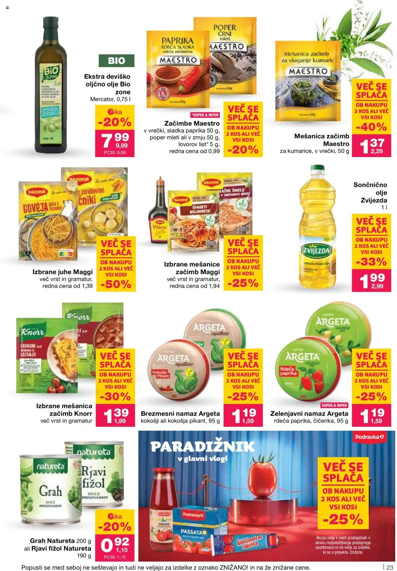 Mercator katalog │ velja od 31.07.2025 | Stran: 25 | Izdelki: Paprika, Kos, Top doble cara, Grah
