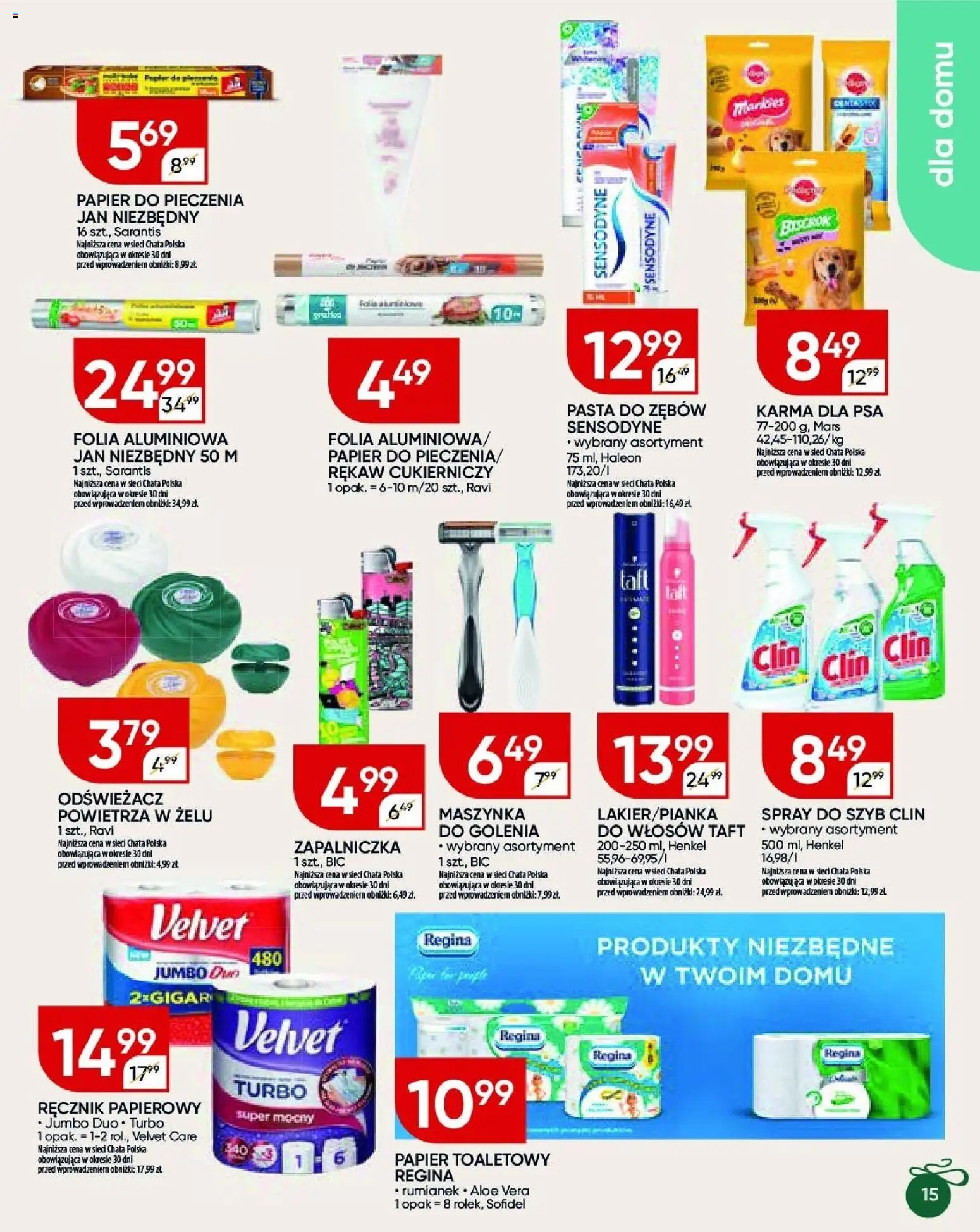 Chata Polska Gazetka od 18.12.2025 | Strona: 35 | Produkty: Odświeżacz, Papier do pieczenia, Odświeżacz powietrza, Ręcznik papierowy