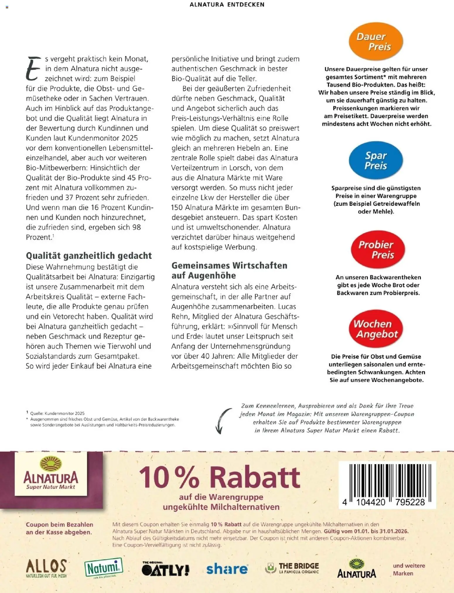 Alnatura Prospekt – gültig ab 01.01.2026 | Seite: 27 | Produkte: Gemüse, Obst, Oatly, Brot