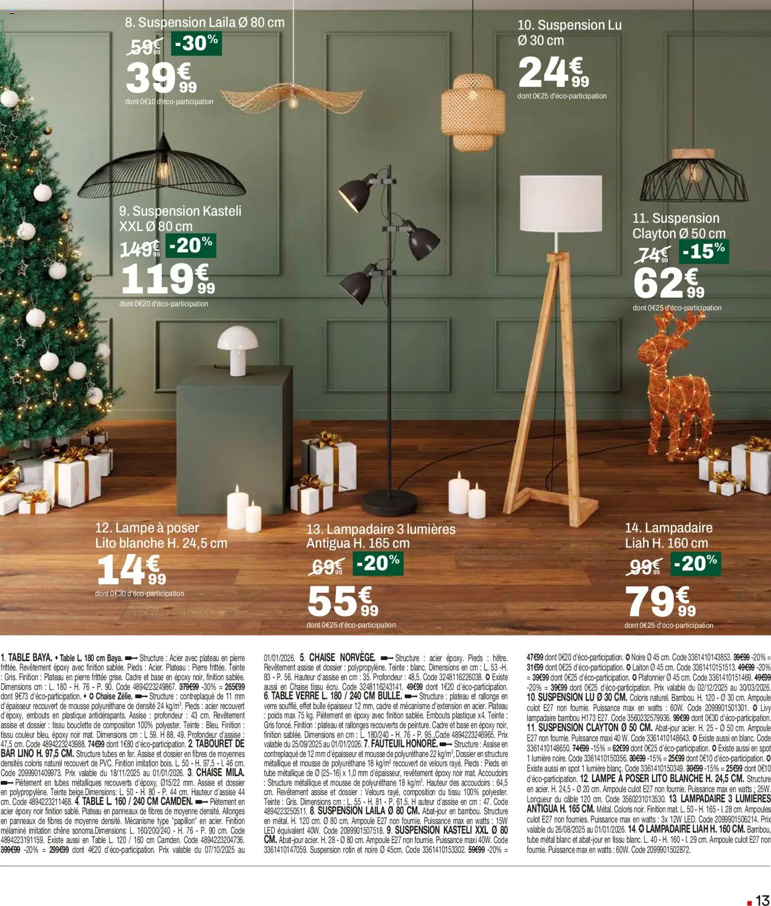 {H1} | Page: 13 | Produits: Câble, Plafonnier, Table, Cadre