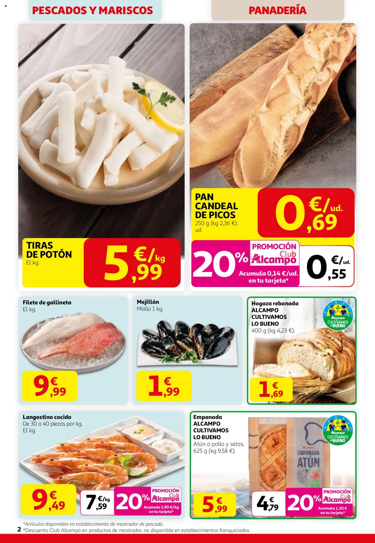 Alcampo - SST catalan  │ válido desde el 29.01.2026 | Página: 2 | Productos: Pescado, Filete, Panadería, Langostino