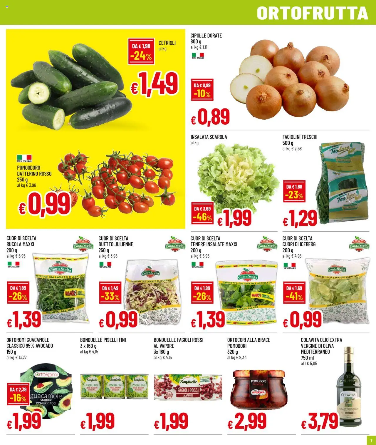 Volantino Galassia del 11.08.2025 | Pagina: 7 | Prodotti: Avocado, Olio, Piselli, Fagiolini