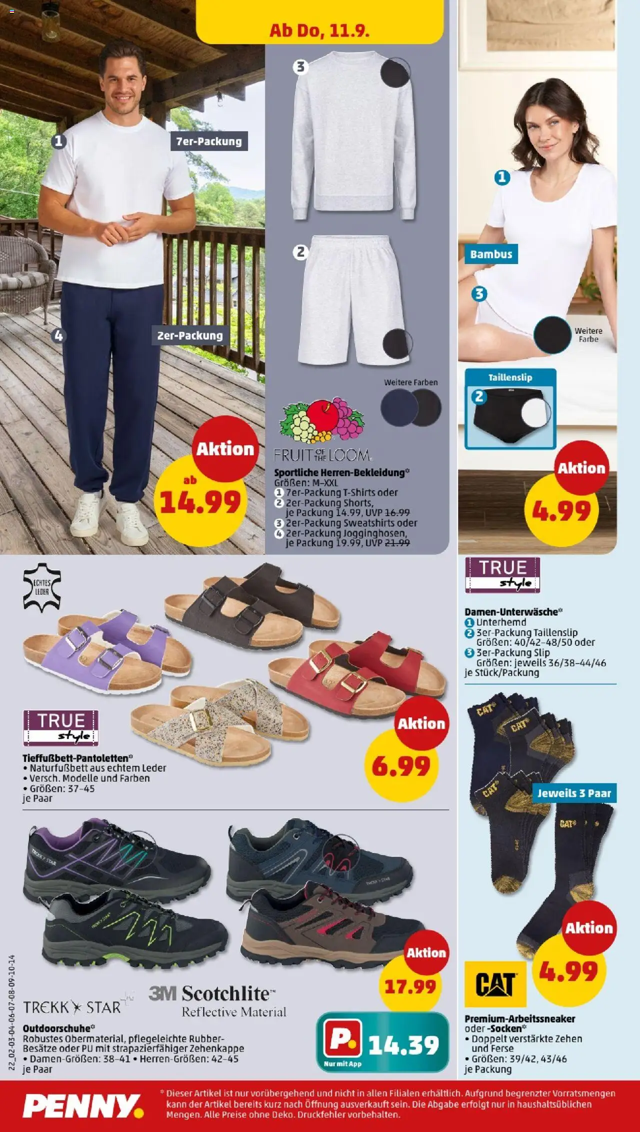 Penny Nordrhein - Westfalen – gültig ab 08.09.2025 | Seite: 22 | Produkte: Unterhemd, Socken, Slip