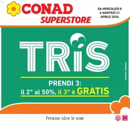 Anteprima del volantino Conad - TRIS valido a partire dal 08.04.2026