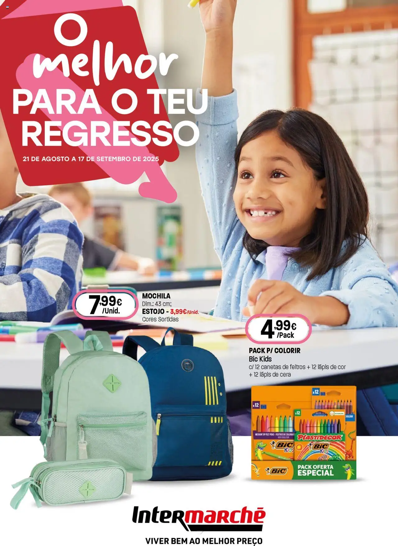 Intermarché folheto │ válido de 21.08.2025 | Página: 1 | Produtos: Mochila, Cera