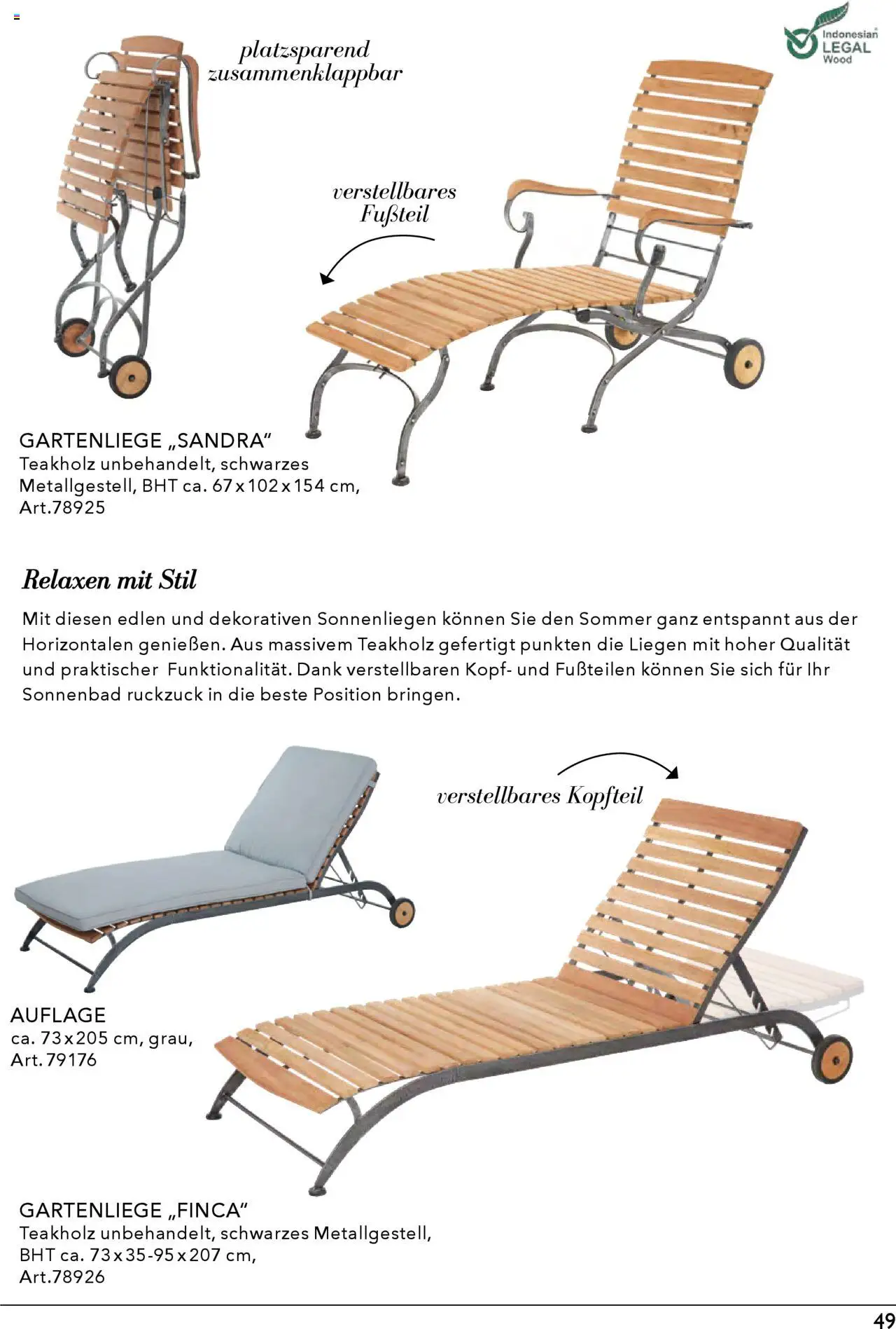 Rahaus Prospekt Gartenmöbel – gültig ab 07.04.2025 | Seite: 49