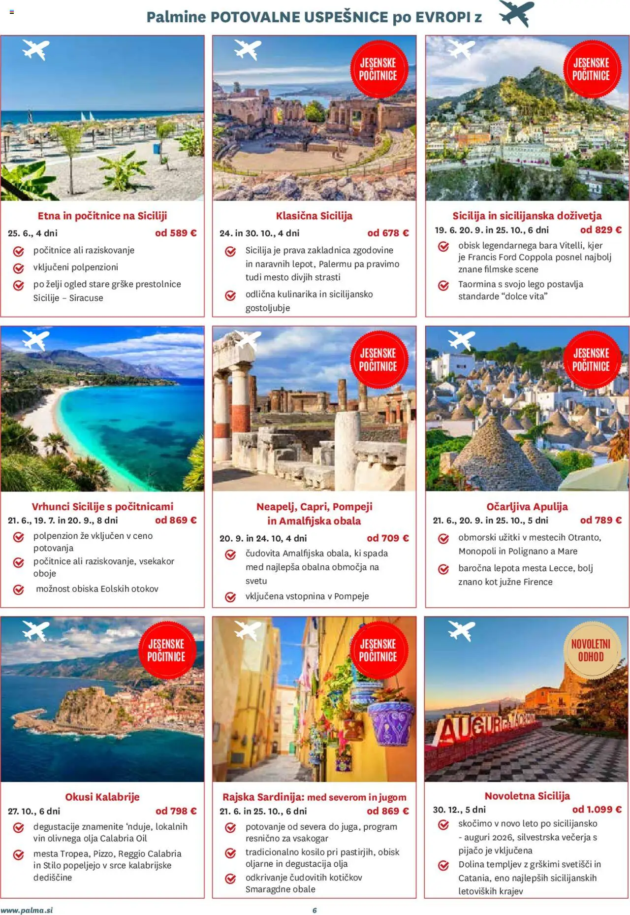 Palma katalog potovanja osrečujejo │ velja od 01.08.2025 | Stran: 6