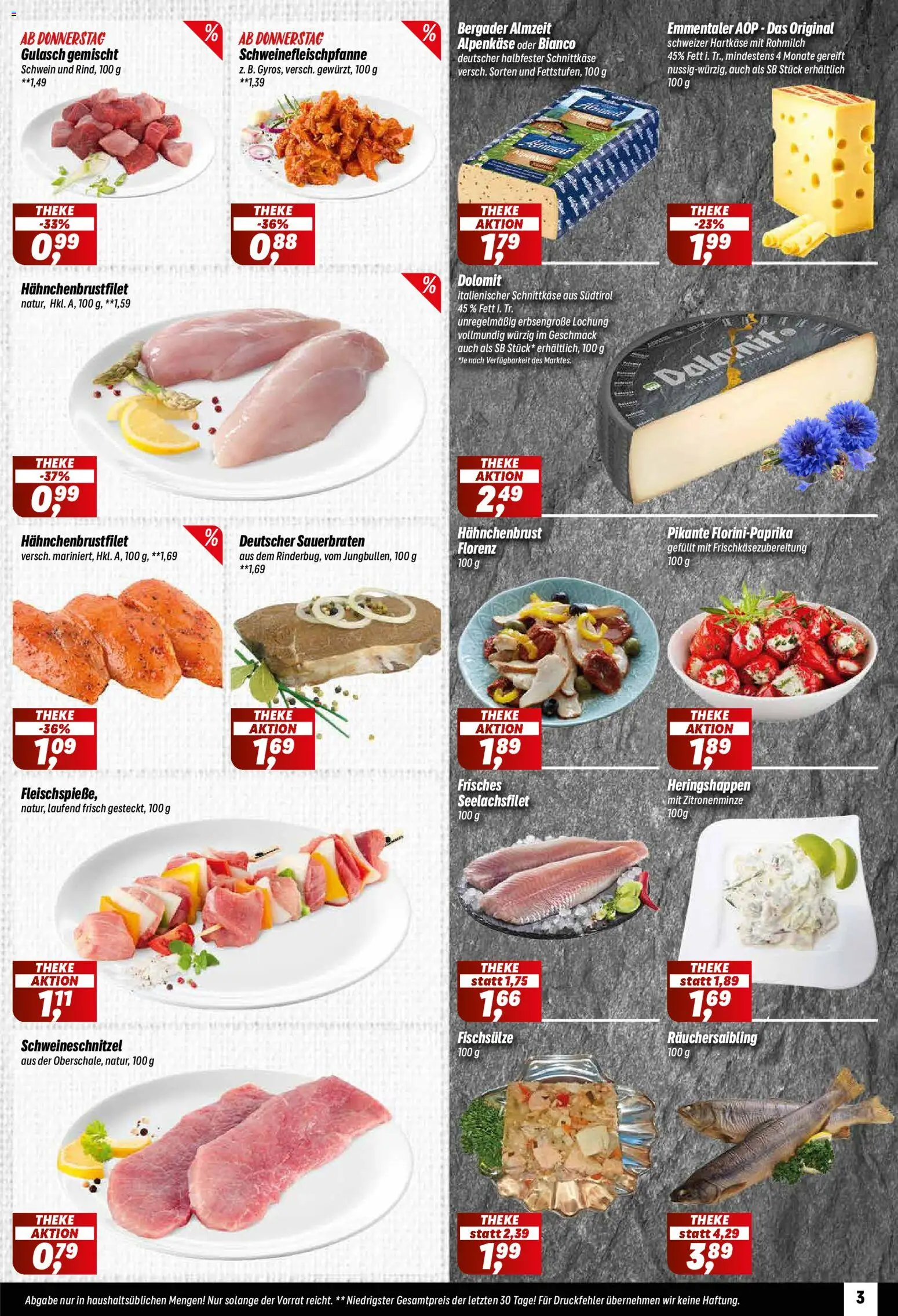 Simmel Prospekt 	 – gültig ab 19.01.2026 | Seite: 3 | Produkte: Theke, Gulasch, Hahnchenbrust