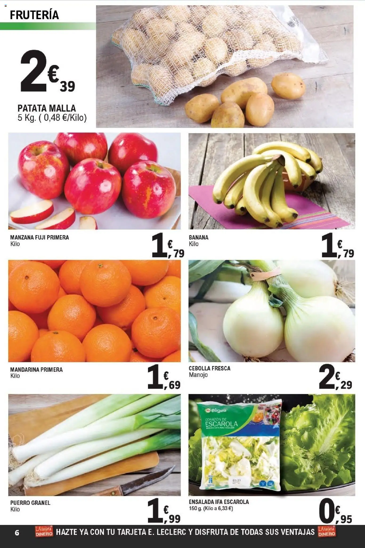 E.Leclerc folleto Super ofertas │ válido desde el 01.04.2026 | Página: 6 | Productos: Manzana, Ensalada, Παγωμένο τσάι