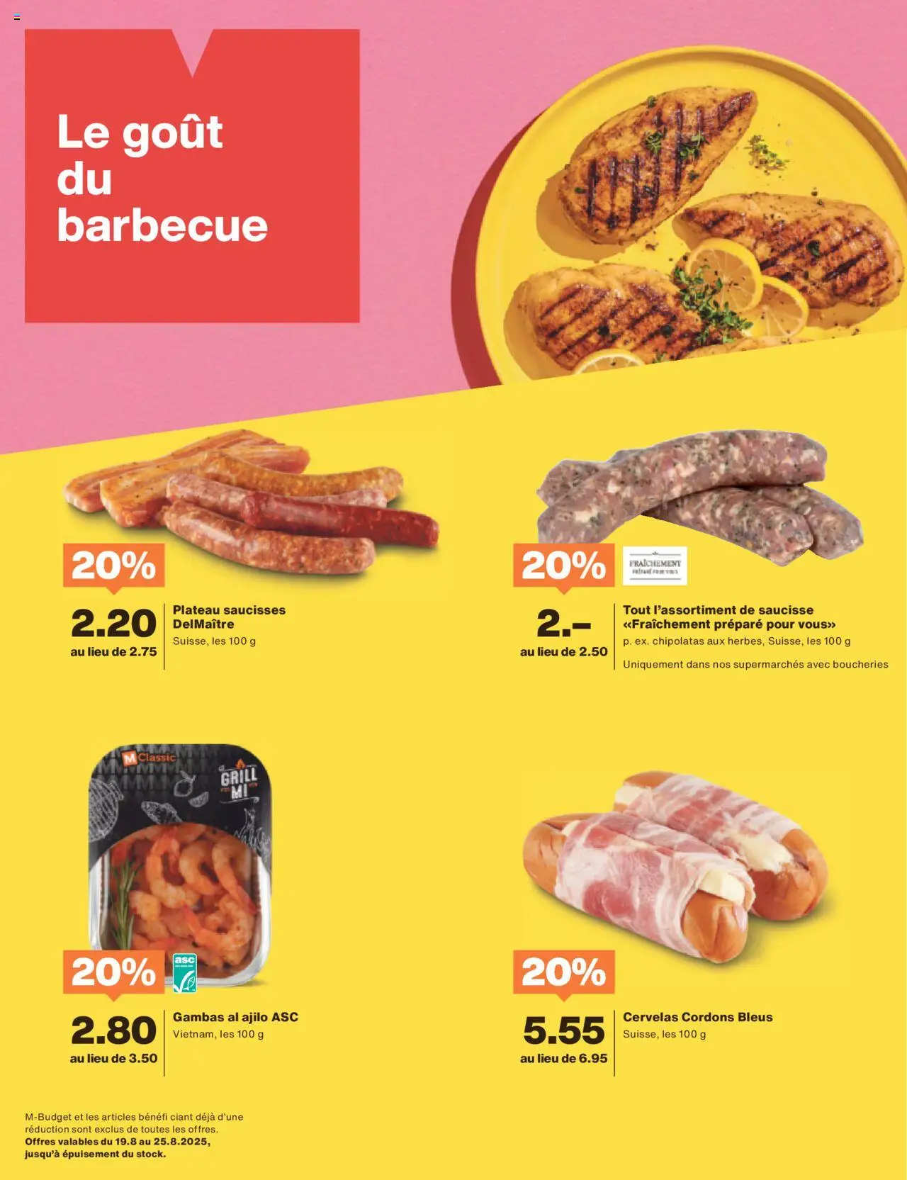 Migros - Magazin FR ab 18.08.2025 | Seite: 36 | Produkte: Grill