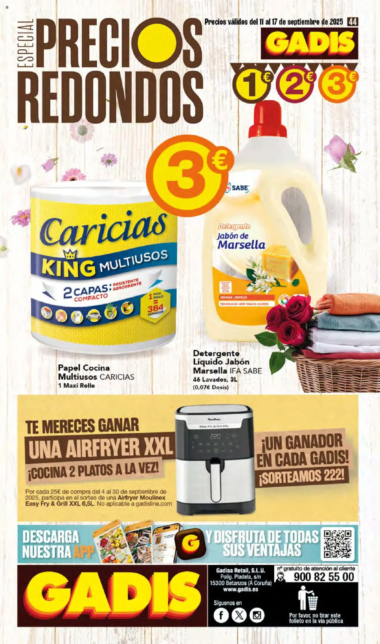 Gadis folleto │ válido desde el 11.09.2025 | Página: 44 | Productos: Jabón, Detergente, Té, Cocina