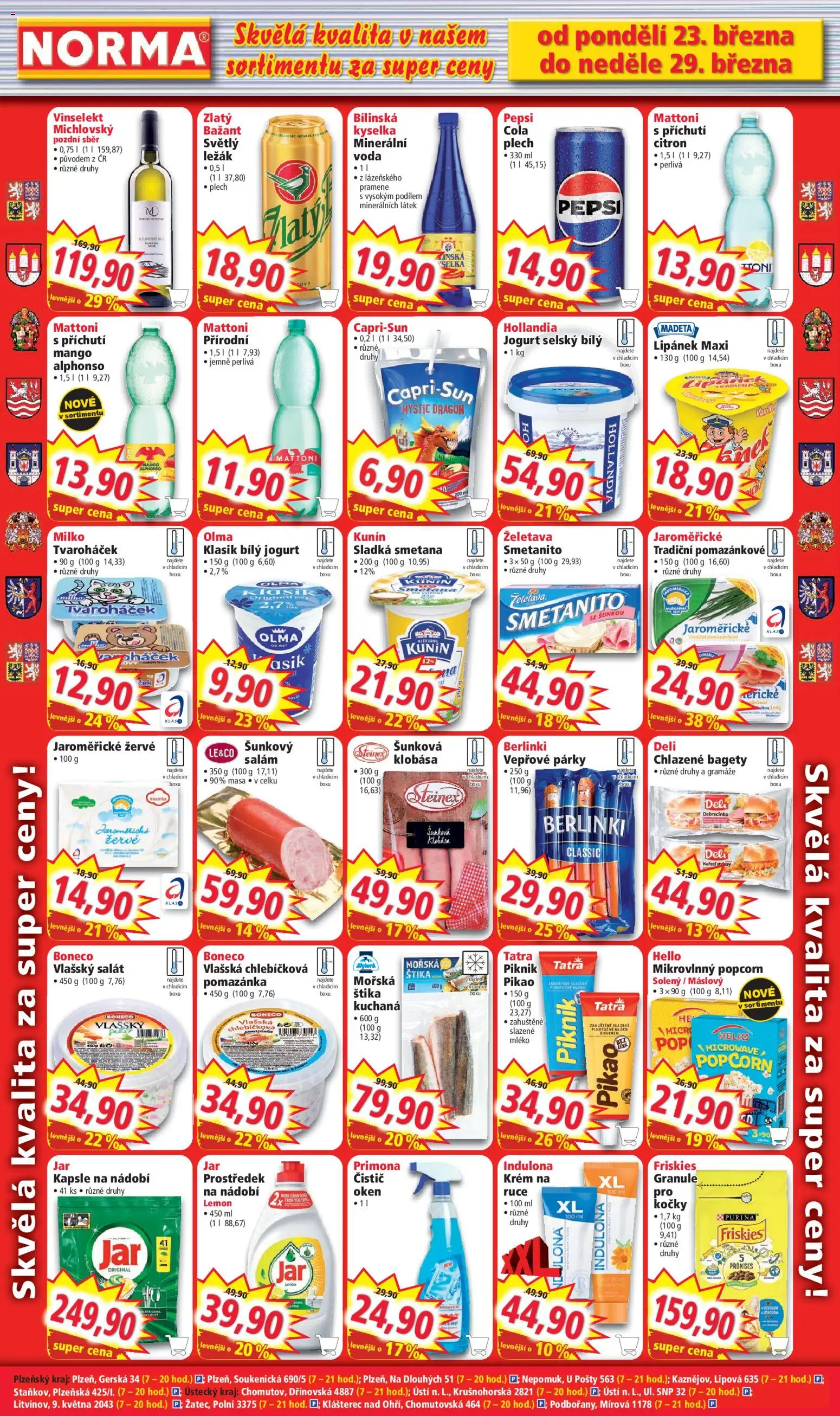 Norma leták od 23.03.2026 | Strana: 6 | Produkty: Granule, Krém, Klobása, Indulona