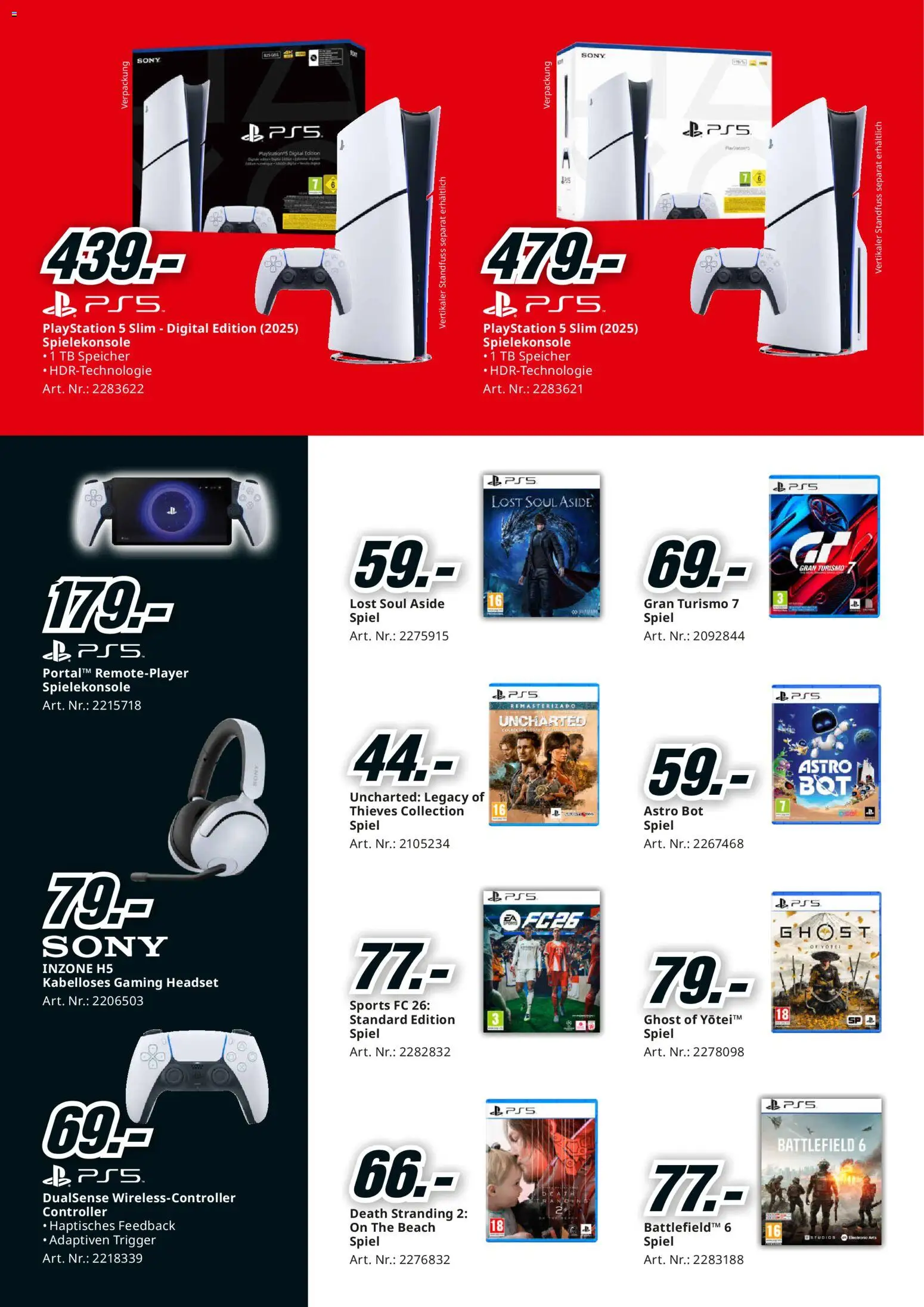 Media Markt - Black Friday – gültig ab 02.11.2025 | Seite: 8 | Produkte: Headset, Spiel, Playstation, Sony