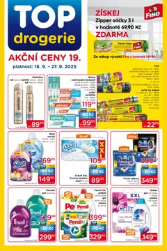 Náhled letáku Top drogerie leták od 18.09.2025