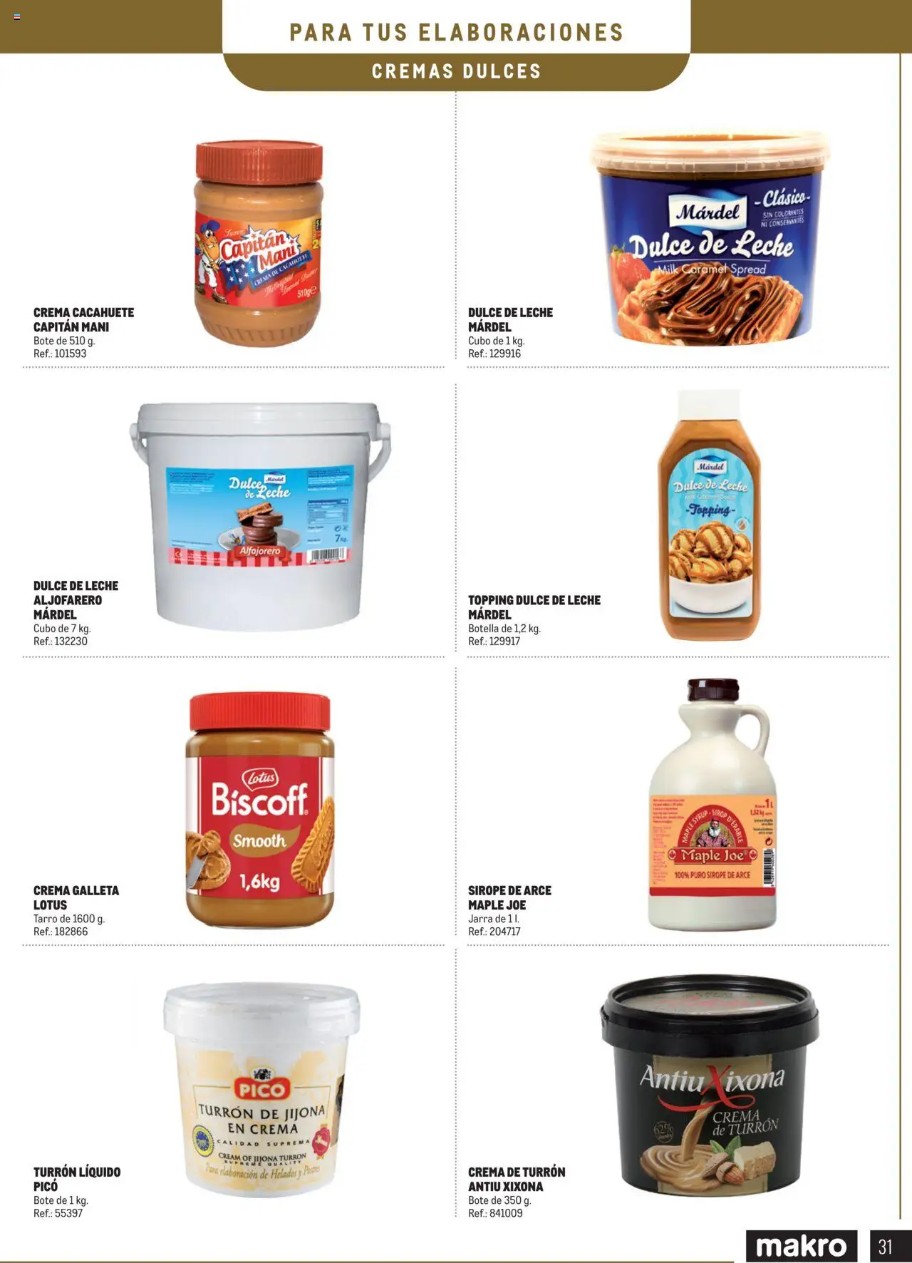 Makro - Especial Postres │ válido desde el 04.03.2025 | Página: 31 | Productos: Leche, Crema