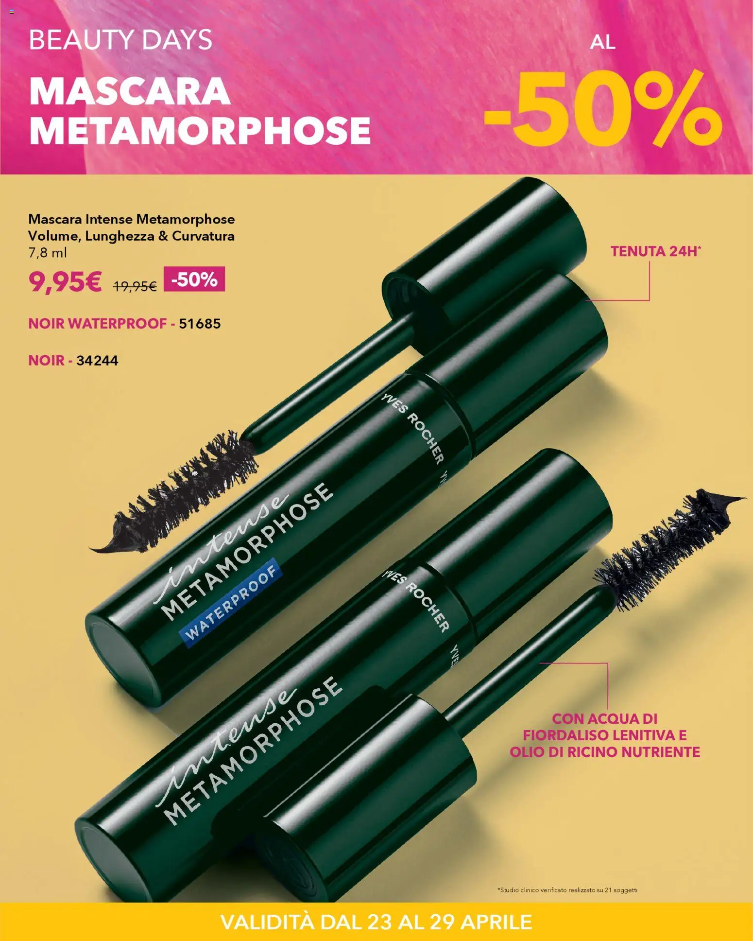 Volantino Yves Rocher del 23.04.2026 | Pagina: 10 | Prodotti: Mascara, Acqua, Olio