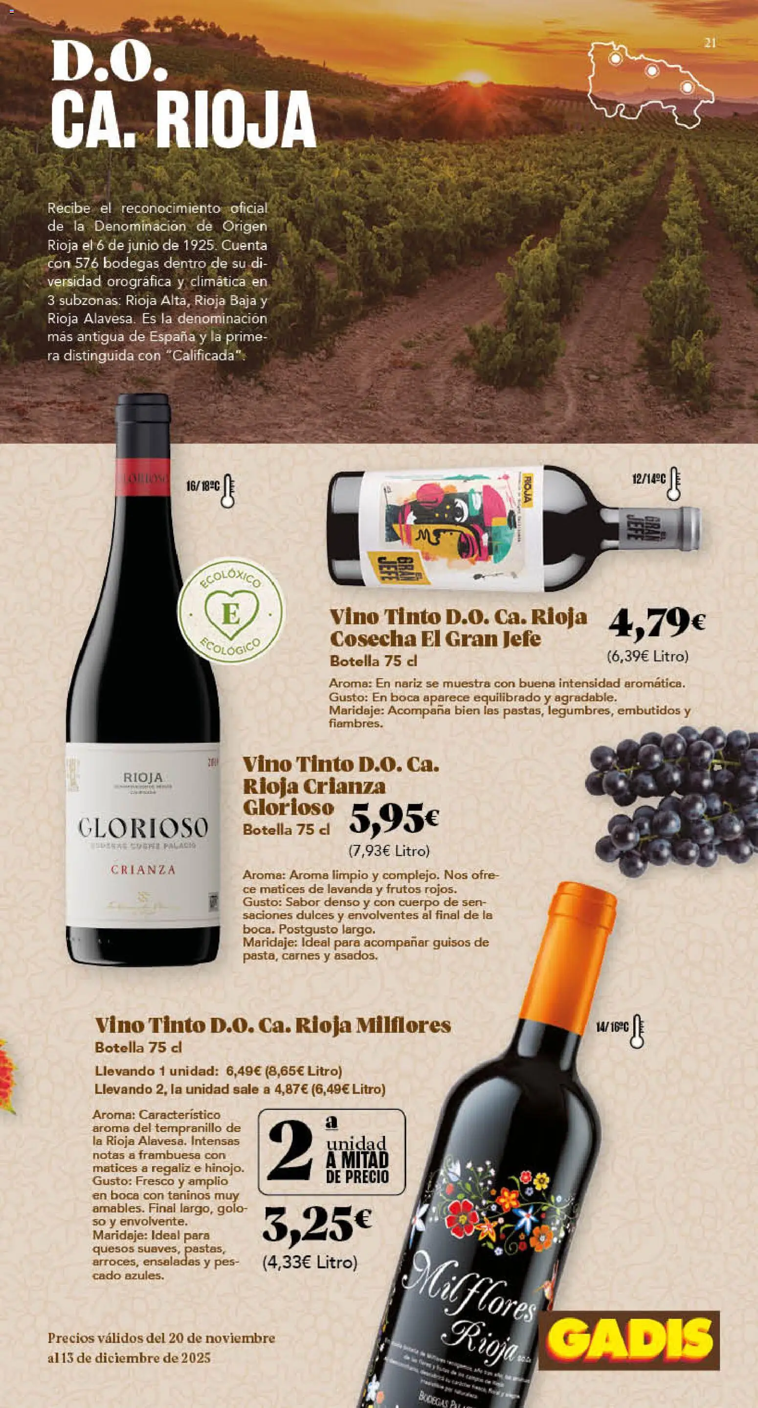 Gadis - folleto │ válido desde el 20.11.2025 | Página: 21 | Productos: Vino, Νυχτικό