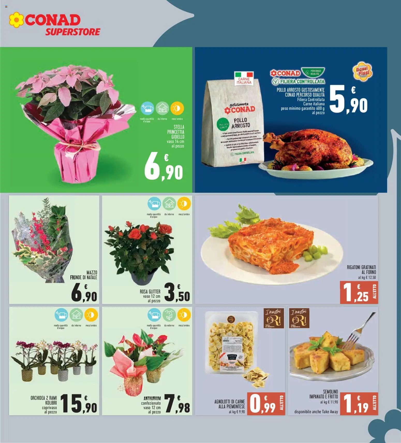 Volantino Conad del 04.12.2025 | Pagina: 7 | Prodotti: Arrosto, Pollo, Ravioli, Forno