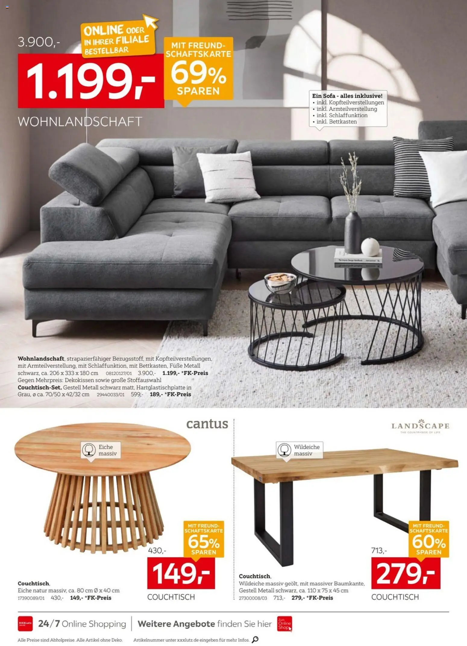 XXXL Lutz - Nr. 1 beim Preis – gültig ab 27.12.2025 | Seite: 10 | Produkte: Wohnlandschaft, Sofa, Couchtisch
