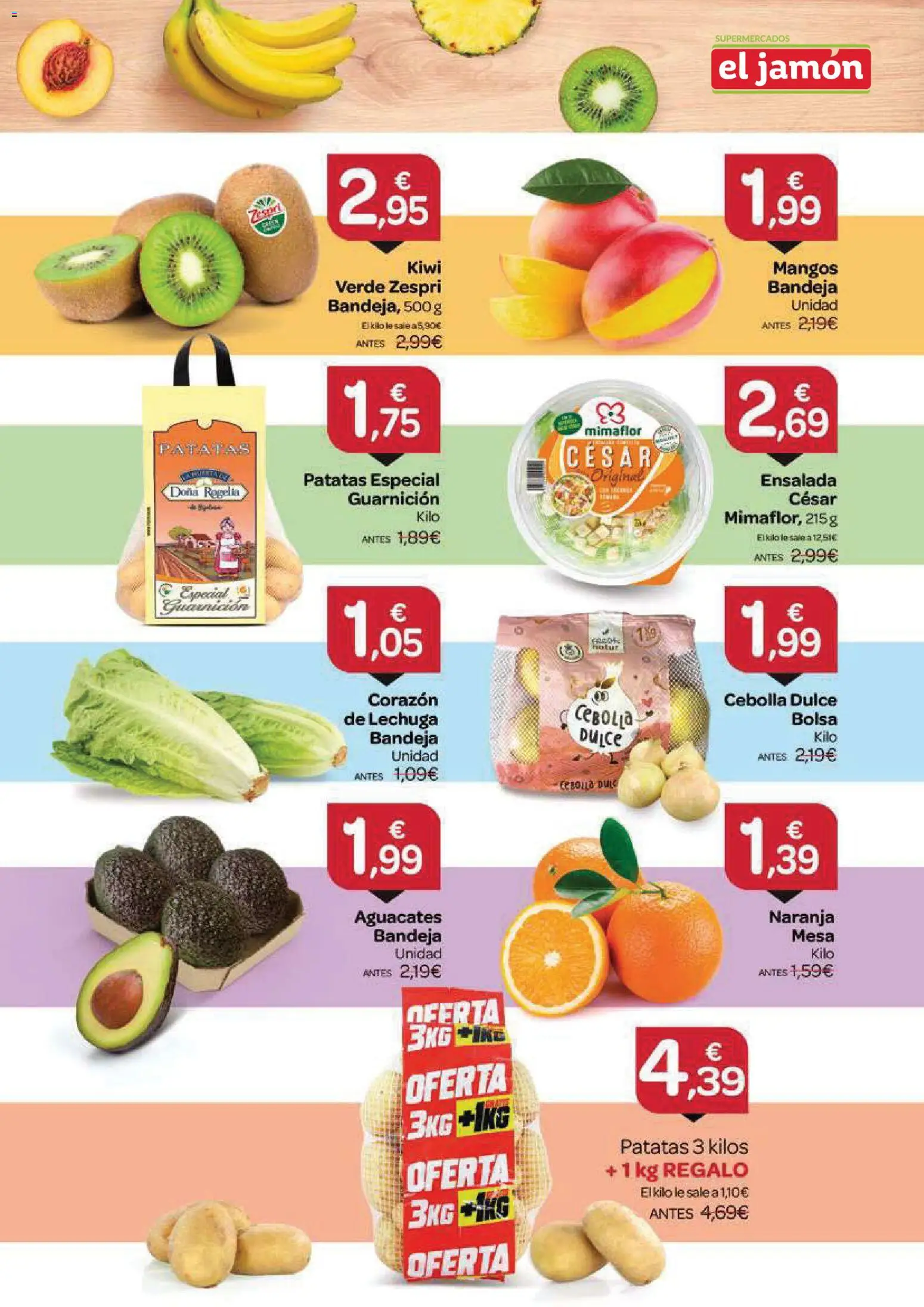 Supermercados El Jamón folleto │ válido desde el 29.01.2026 | Página: 3 | Productos: Jamón, Kiwi, Παγωμένο τσάι, Mesa