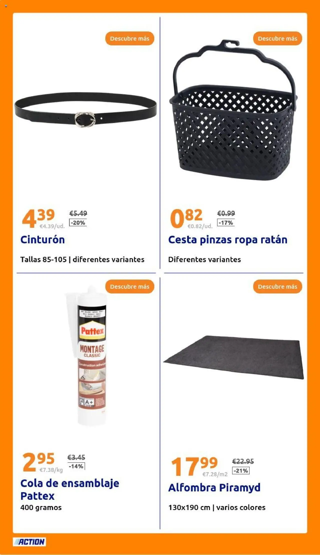 Action folleto │ válido desde el 13.08.2025 | Página: 20 | Productos: Cinturón, Ropa, Cesta, Alfombra