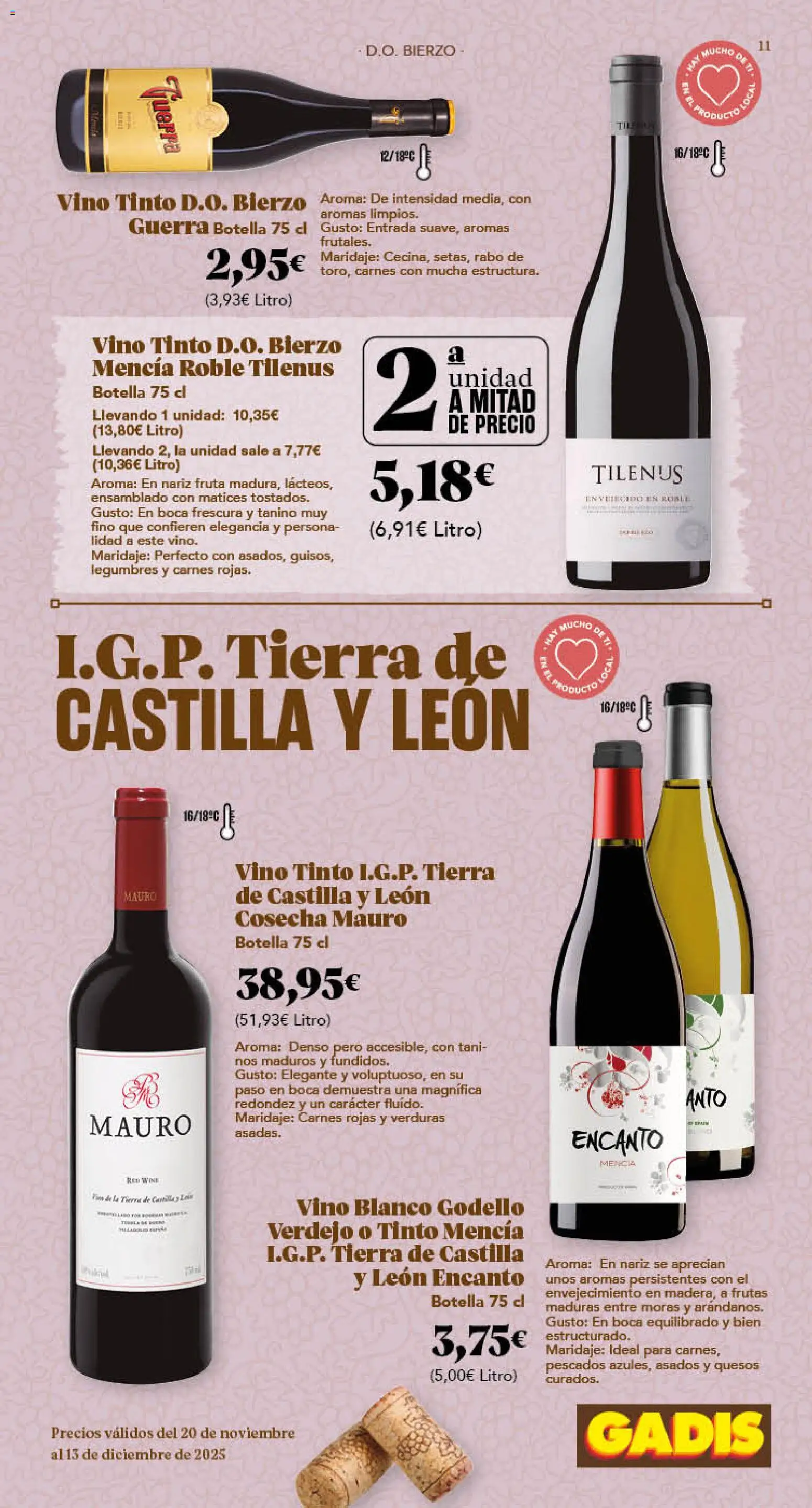 Gadis - folleto │ válido desde el 20.11.2025 | Página: 11 | Productos: Vino