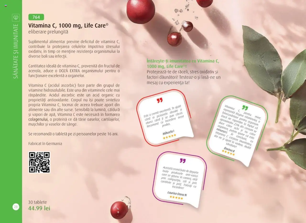 Life Care catalog - Aprilie/Octombrie – valabil de la 01.04.2025 | Pagină: 30 | Produse: Tabletă, Cremă, Pește