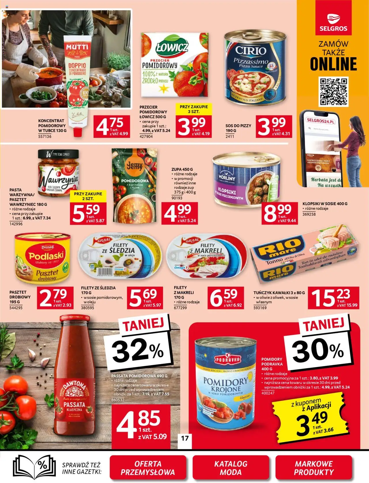 Selgros cash&carry Gazetka od 23.10.2025 | Strona: 17 | Produkty: Klopsiki, Zupa, Pomidory, Sos