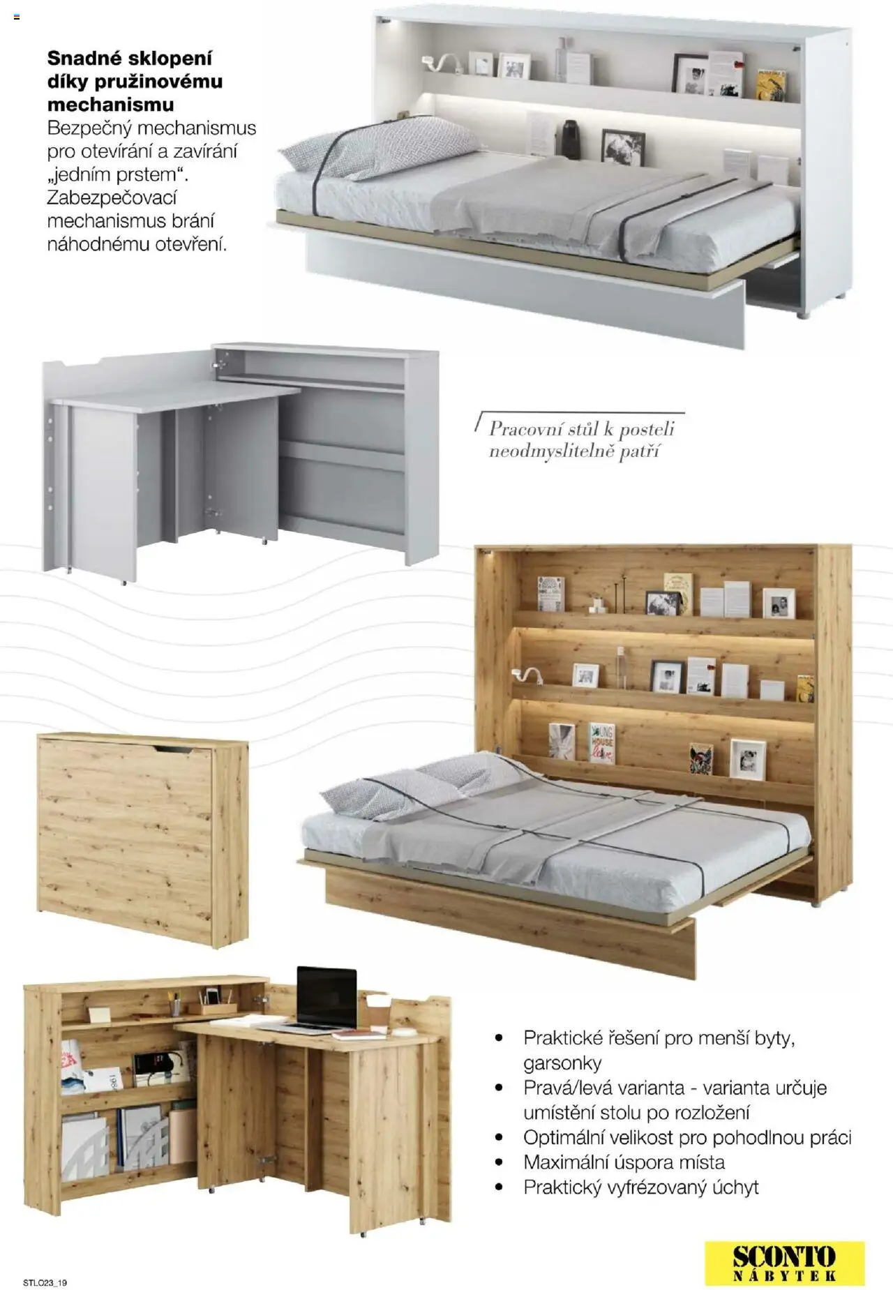 Sconto nábytek katalog - Ložnice od 01.01.2025 | Strana: 19 | Produkty: Pracovní stůl, Nábytek, Stůl