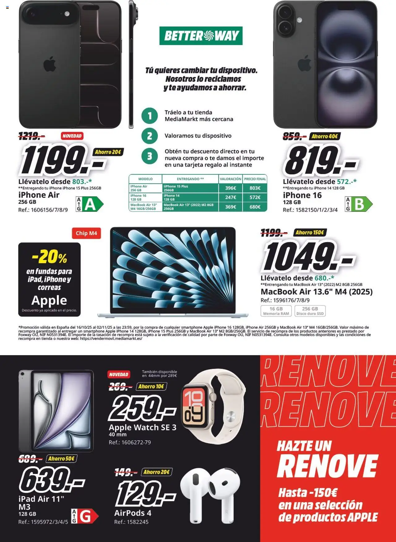 Media Markt folleto │ válido desde el 16.10.2025 | Página: 31 | Productos: Té, Apple, Iphone, Disco