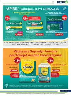 BENU Gyógyszertárak Akciós újság - amely érvényes a következő dátumtól: 01.11.2025 | Oldal: 11 | Termékek: Pezsgőtabletta