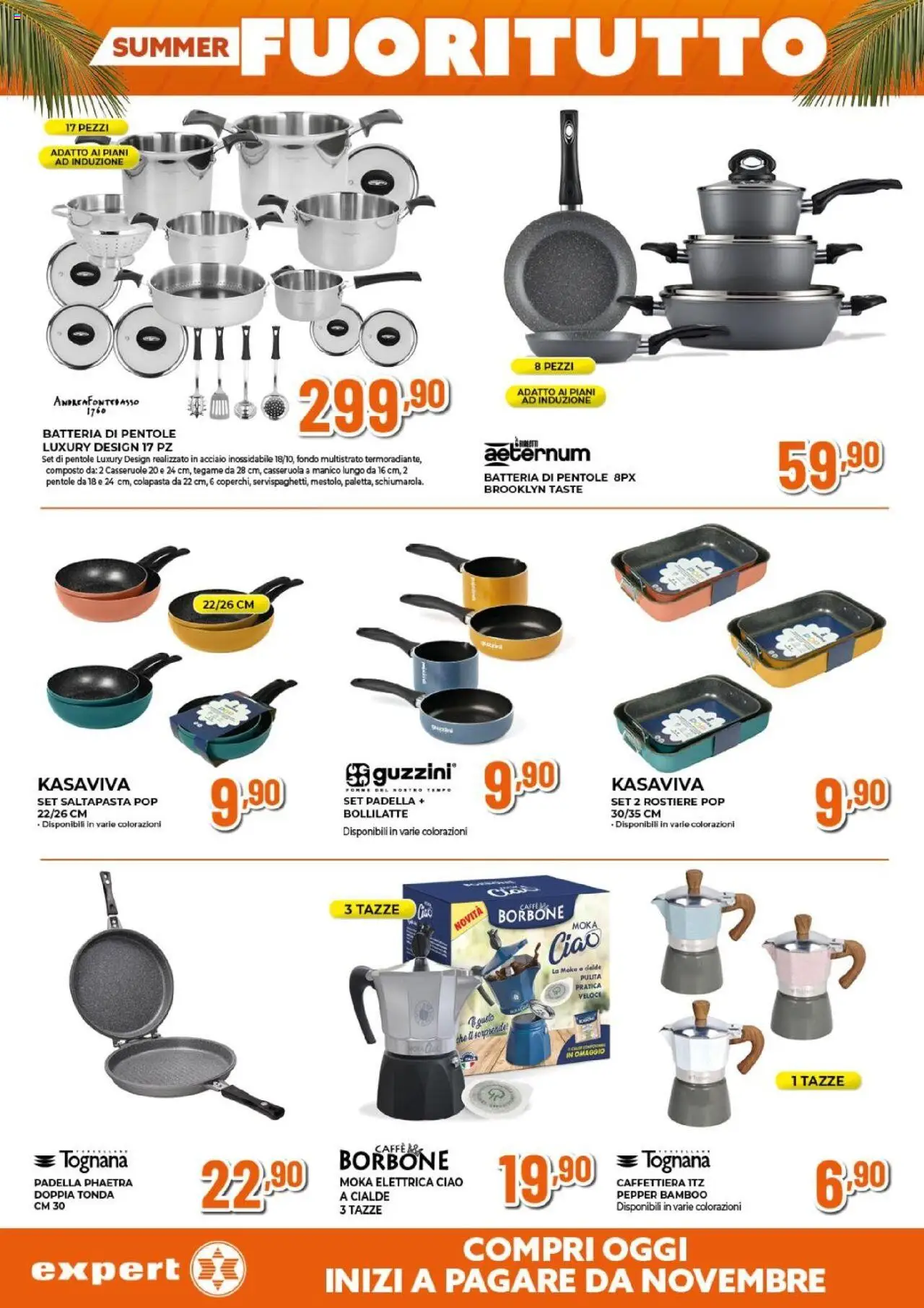 Volantino Expert del 31.07.2025 | Pagina: 12 | Prodotti: Caffettiera, The, Casseruola, Batteria